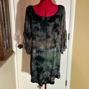 Party Tie-Dye Tunic Blouse SZ L